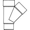 T-Stuk 80mm 45 mof/mof/verj.spie